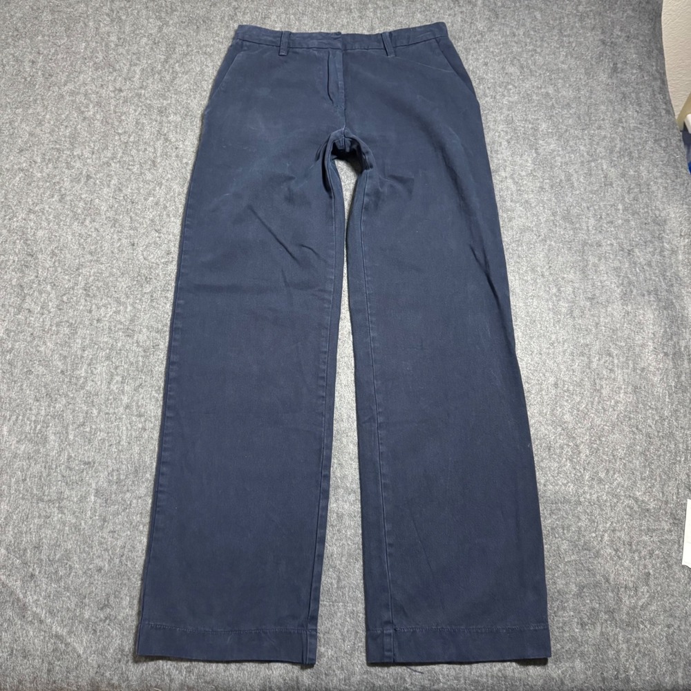 J. Galt John Galt Navy Blue Wide Leg Cotton Trousers Size S RR356YR13